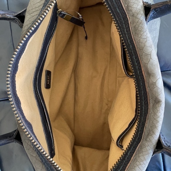 Madewell The Camden Satchel In Embossed Suede RARE - Picture 4 of 13